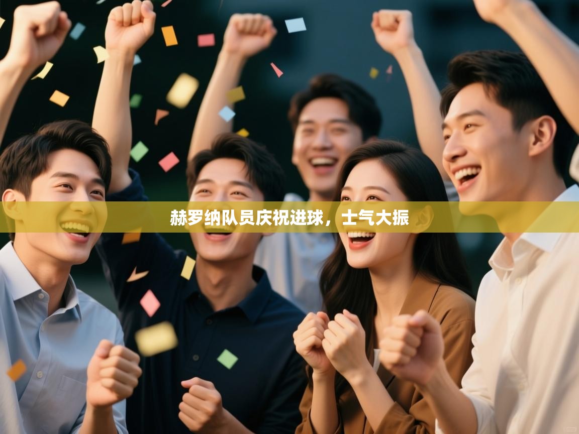 赫罗纳队员庆祝进球，士气大振  第2张